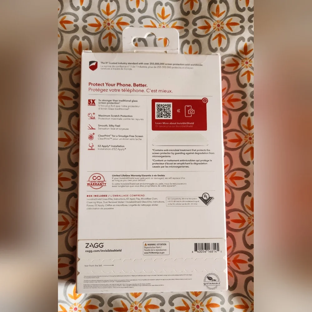 InvisibleShield Glass Elite Screen Protector for iPhone 13 Pro - Clear